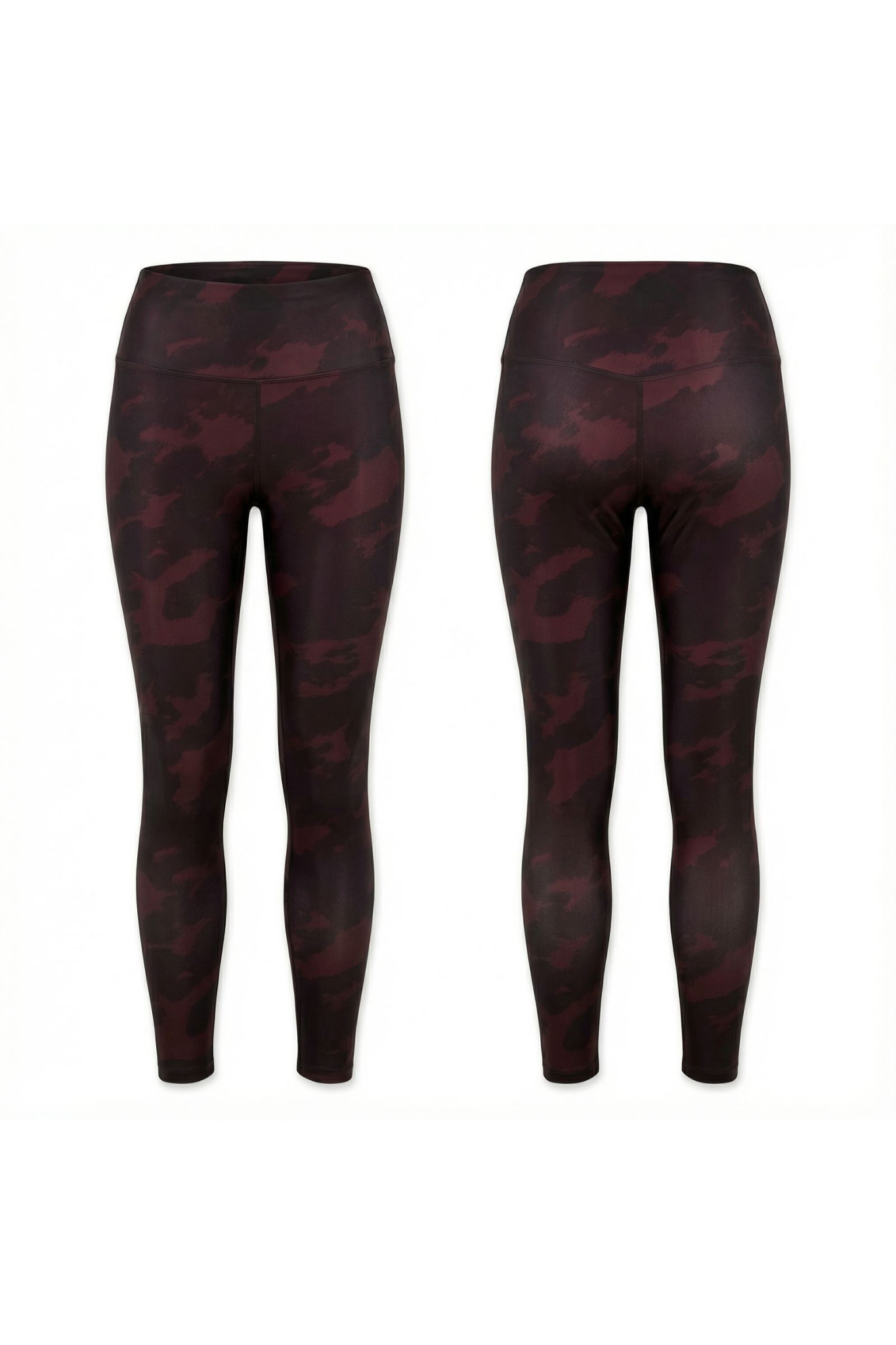 luz-collections-legging-amandine-imprim-panth-re-bordeaux-taille-haute-gainant image 7