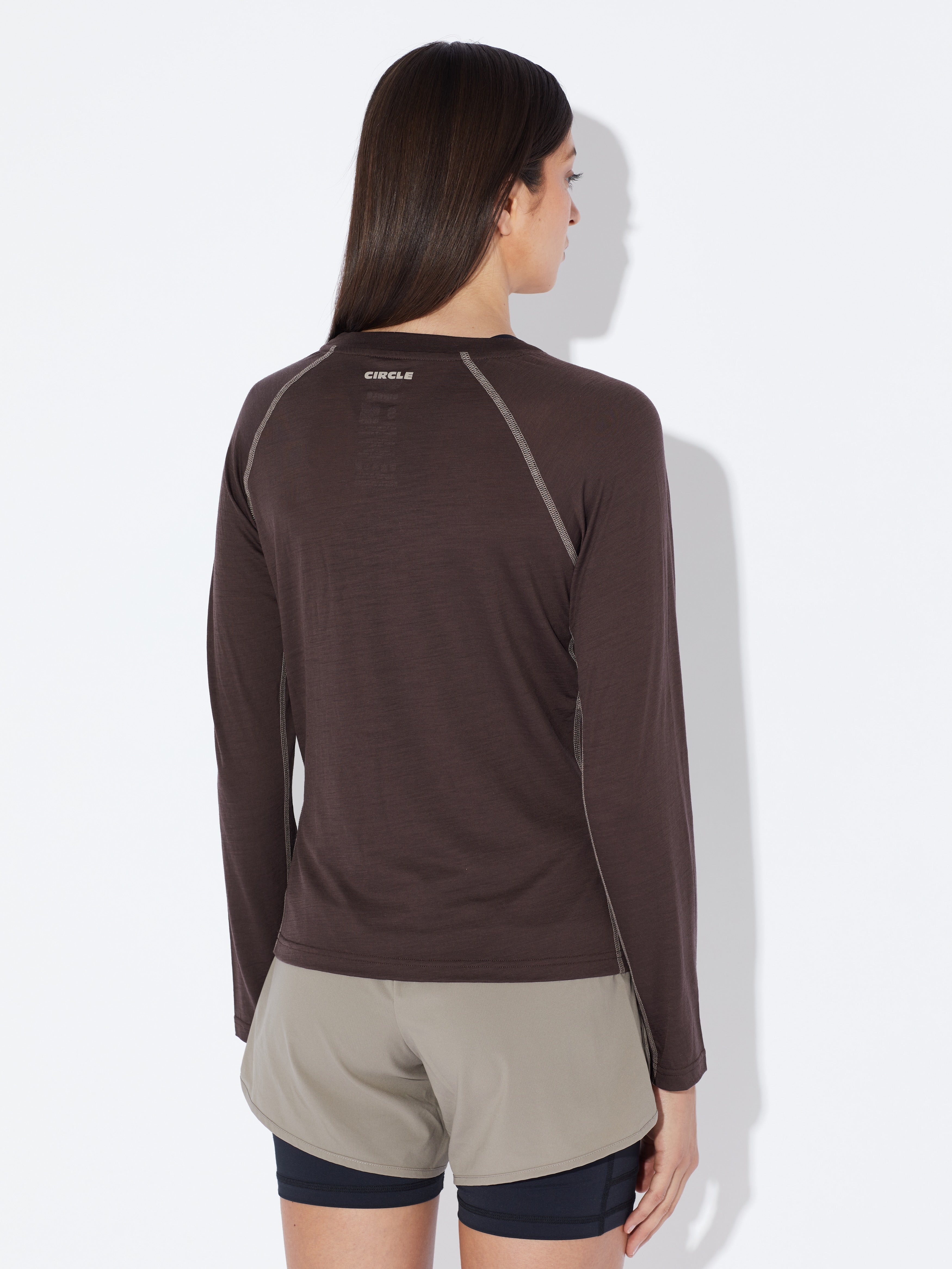 circle-sportswear-t-shirt-manches-longues-femme-aerowool-laine-rws image 2